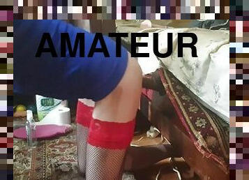 vieux, russe, amateur, anal, jouet, maison, jeune-18, chevauchement, gode, plus-agée