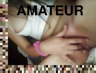 masturbación, amateur, webcam, bonita, a-solas