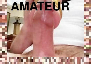 gigantisk, masturbation, amatör, cumshot, gigantisk-kuk, sprut, massiv, ensam, bollar, tatuering