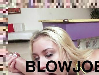 Marsha may giving slobbery blowjob and hot titty fucking