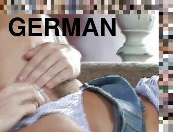 An amazing German chick riding a hard cock with her anus