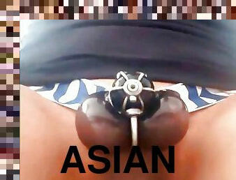 asiatisk, tissende, bøsse, bdsm, fetish, kinesisk, twink, hårdhændet