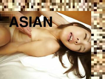 asiatisk, hårig, milf, japansk, creampie, strumpor, ansiktssprut, underkläder, gift