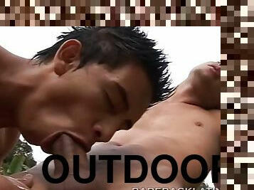 al-aire-libre, gay, latino, cachonda, mona, gay-joven