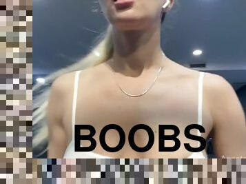 porty boobs meditation for you. Jumping titis on public