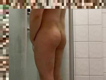 bañando, masturbación, amateur, gay, paja, europeo, euro, ducha, a-solas, musculada