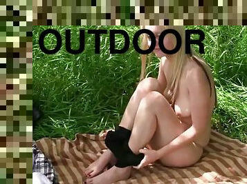 Stop bitch - katerina blonde teen fucked outdoor