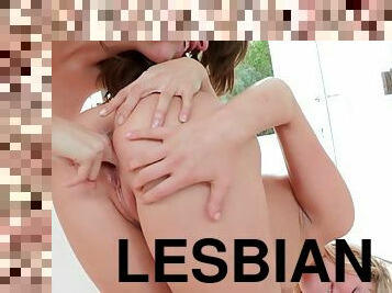 lesbiana, adolescente, estrella-del-porno, oral