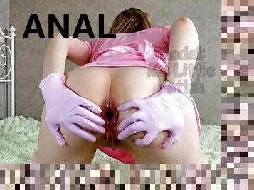 göt, mastürbasyon-masturbation, hemşire, anal, kadın-külotu, kıç-butt