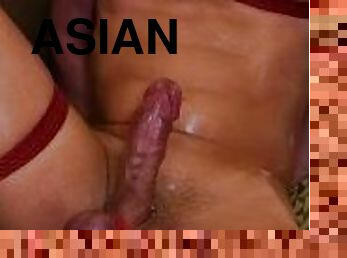 asiatisk, kæmpestor, amatør, udløsning, kæmpestor-pik, bøsse, spiller, bdsm, sperm, kvælning