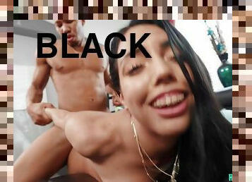 Black guy picks up and fucks Latina