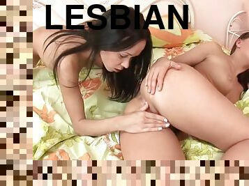 Daria Ekel and Irina Yazof are young lesbians who fuck each other