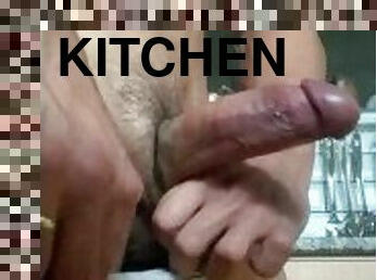 masturbation, amateur, énorme-bite, gay, branlette, cuisine, solo, musclé, argentine, bite