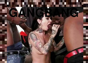 Bbc slut joanna angel enjoys interracial gangbang and dp