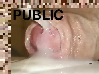 papa, énorme, monstre, public, amateur, ejaculation-sur-le-corps, énorme-bite, gay, branlette, compilation