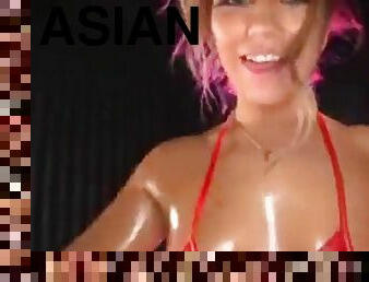 Asian oil dance