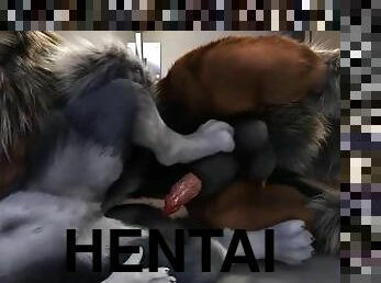 gros-nichons, chatte-pussy, énorme-bite, hardcore, ejaculation-interne, hentai, 3d, seins, bite, dure