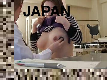 tetas-grandes, arnés, lesbiana, juguete, japonés, cámara, voyeur, hospital