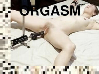 orgasm, tonåring, leksak, mamma, bdsm, knullande, maskiner, mor, bondage, kuk