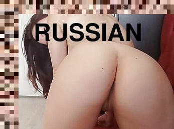 big tits of a Russian student are cool combined with a big ass and a delicious clitoris