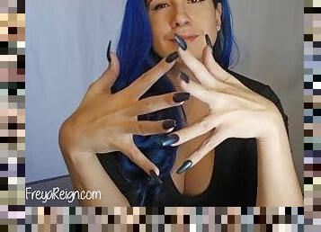 Preview: New Boss Notices Your Nail Fetish: Femdom, Pov, HandJob & Dirty Talk