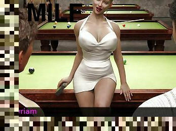 Project Myriam - Hot MILF Gets DP on Billiards Table #1 - 3D game, HD, 60 FPS