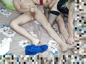 Wife fucked best friend in front of husband - threesome