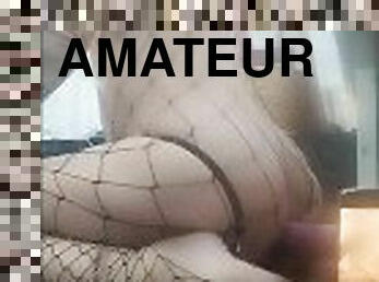 amateur, anal, pieds, résille, gode