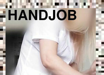 Hidden camera handjob