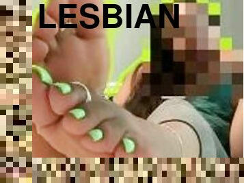 masturbaatio, amatööri, kypsä, eebenpuinen, lesbo-lesbian, käsihomma, hieronta, jalat, fetissi, soolo