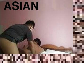 asiatisk, amatör, gay, creampie, ladyboy, thailändsk, college, twink, verklighet, tatuering