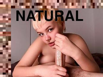 store-pupper, onani, amatør, cumshot, stor-pikk, tenåring, handjob, blond, naturlig, piercet