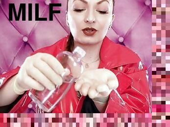 sygeplejerske, læge, milf, synsvinkel, fetish, latex, elskerinde