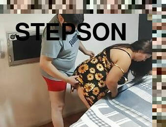 Fat Stepson Fucks His Stepmom Rough Anal