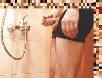 banhos, masturbação, adolescente, gay, massagem, chuveiro, sozinho, gay-adolescente, pénis