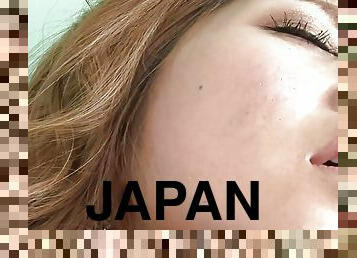 Japanese blonde Rie Mihara masturbates with her boyfriend to orgasm uncensored.
