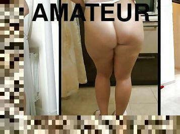 cul, fête, chatte-pussy, russe, femme, amateur, milf, maison, couple, point-de-vue