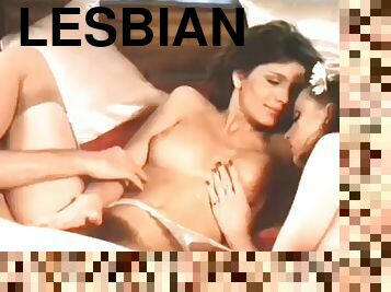 lesbiana, vintage, clásico, recopilación, trío