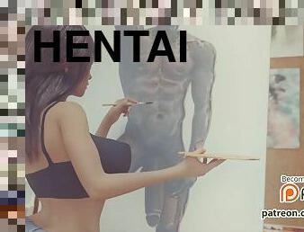 Hentai Artist Bangs Black Male Model