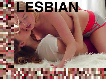 Sexy lesbians enjoying pure stimulation