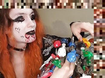 Goth Trans Girl teaches Bionicles Lore for Valentine's Day