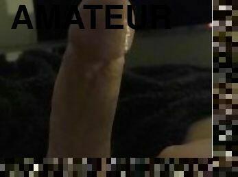 masturbation, amateur, ejaculation-sur-le-corps, énorme-bite, secousses, ejaculation, solo, blanc, bite