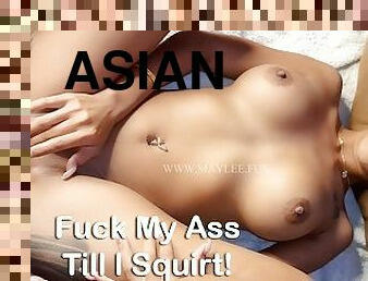 asiatisk, orgasme, sprøjte, amatør, anal, legetøj, hardcore, tatovering, hårdhændet