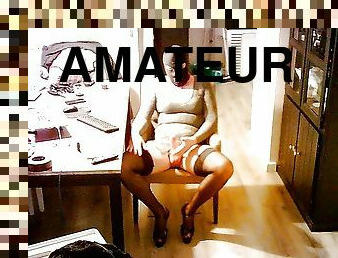 masturbação, transsexual, amador, punheta, meias, ejaculação, langerie, fetiche, latex, sozinho