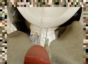 MY THICK COCK PISSING #11