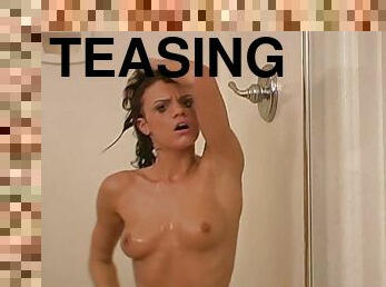 Bathroom video of teen in the shower