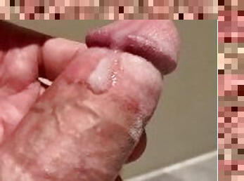 masturbation, giclée, amateur, ejaculation-sur-le-corps, branlette, secousses, ejaculation, solo