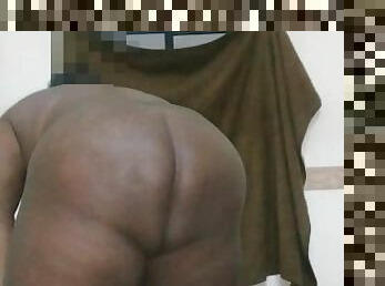 traseiros, gordo, amador, ébona, preto, bbw, bochechuda, excitante, rabo, sozinho