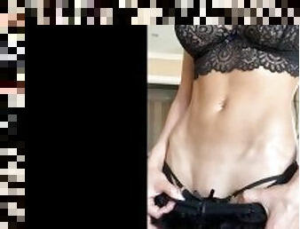 Cum on my fit sexy abs and bald pussy, belly fetish, tummy, belly button