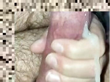 amateur, ejaculation-sur-le-corps, branlette, ejaculation, sperme